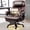 Brown, variant on Executive Office Chair for Home Office, 800lbs Heavy Duty, High Back Extra Wide Seat with Adjustable Lumbar Support, Faux Leather Spacious Computer Desk Chair