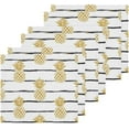thumbnail image 3 of SKYSONIC Pineapple Washcloths Set of 6, Highly Absorbent Soft Cotton Fingertip Towels for Bathroom, Kitchen, Gym, Spa, Home Decor 12x12 Inch, 3 of 7