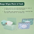 thumbnail image 4 of Distributeur de Lingettes avec 2 Pcs Support de Lingettes Portable Rechargeable, Grande Boîte Porte-Lingettes Réutilisable Étui de Lingettes Jetable Contenant de Lingettes pour Salle de Bain pour Animal de Compagnie Garderie Cuisine Bureau Comptoir (Vert), 4 of 7