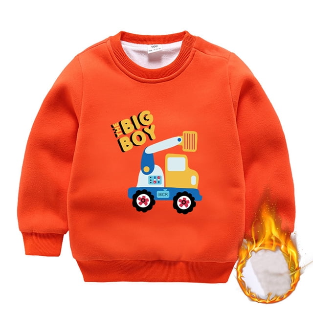 Chandail à Capuchon et Chandails en Molleton pour Filles Chandail pour Enfants Col Rond Manches Longues Idéal pour l'Hiver