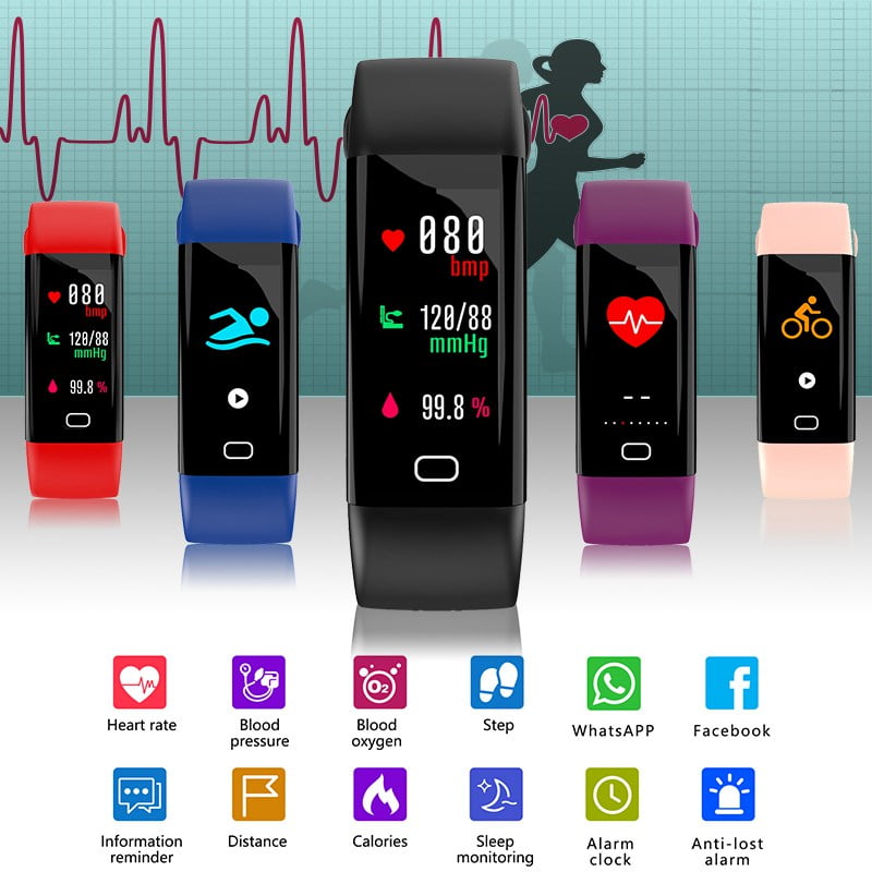 Dorado p68 oled Bluetooth fitness pulsuhr cierre magnético ip68 Ios Samsung