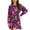 Purple, variant on SWSMCLT Women's Long Sleeves Dresses Fitted Casual Belt Puff Sleeve Dress Party Mini Ruffle Black 16
