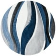 thumbnail image 2 of Safavieh Hollywood Dalton Abstract Area Rug, Gray/Blue, 4' x 4' Round, 2 of 11
