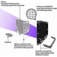 thumbnail image 2 of 2pcs 100w Uv Led Floodlight Blacklight Ip65 Waterproof, Ultraviolet Led Lamp, Effect Lighting For Aquarium, Party, Neon Painting, Fluorescent P, 2 of 5
