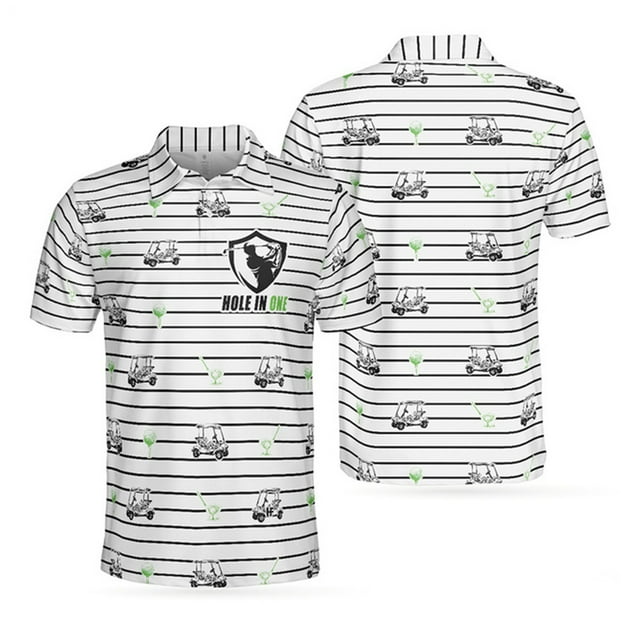 Maillot de Golf à Manches Courtes pour Hommes Séchage Rapide Respirant, Anti-Rides, Absorbant l'Humidité Vêtements de Sport d'Été