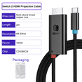 thumbnail image 5 of Switch 2 Portable Dock, 6.5ft 4K/60 Hz USB-C to HDMI TV Adapter for Switch 2/Switch OLED/Switch(Black), 5 of 5