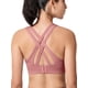 thumbnail image 1 of Sujetador deportivo Yvette High Impact con espalda cruzada, rosa roja S, 1 of 9