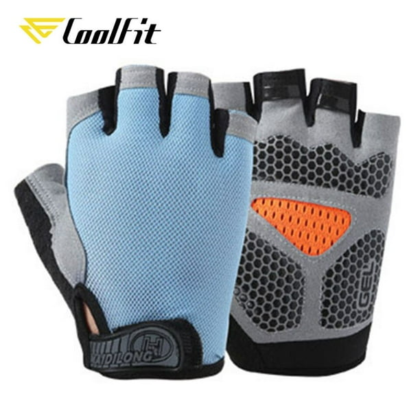 CoolFit-guantes de silicona transpirables para Fitness, mancuernas para gimnasio, levantamiento de pesas, Crossfit, culturismo Fivean Guantes deportivos