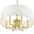 thumbnail image 4 of 49376-12 Livex Lighting Meridian - 7 Light Pendant in Modern Style - 24 Inches wide by 18.5 Inches high-Satin Brass Finish    -Traditional, 4 of 15