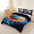 thumbnail image 2 of Erosebridal Baseball Sport Theme Queen Duvet Cover Set,Boys Ball Game Bedding For Ball Lovers 3pcs,No Comforter,Reversible, 2 of 5