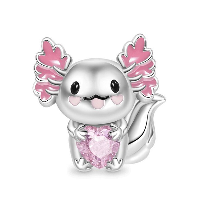 NUEVO Globo de luciérnaga de plata esterlina 925 Bubble Tea & Abalorio colgante de oso de peluche compatible con pulsera Pandora Original, regalo de joyería DIY Dengxun unisex