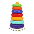 thumbnail image 1 of Colorful Stacking Rings Toy with Musical Base, Early Learning Tower for Babies, Wobbly Rocker Design to Improve Balance & Coordination, Ages 6+ Months, 1 of 7