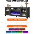 thumbnail image 5 of ENYOPRO Fireplace TV Stand for 60 Inch TV, TV Console with 23''Electric Fireplace, Console Entertainment Center Television Table for Living Room or Bedroom, 5 of 6