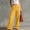 Yellow plus size palazzo pants a1, variant on BRELIL Women Plus Size Wide Leg High Waisted Trousers Casual Solid Long Palazzo Pants Loose Baggy Lounge Pants for Vacation Beach Travel, Blue 2XL
