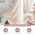 thumbnail image 3 of Cortinas Melodieux, color rosa claro, semitransparentes, 244 cm de alto, para sala de estar, 3 of 9