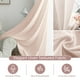 thumbnail image 3 of Cortinas Melodieux, color rosa claro, semitransparentes, 244 cm de alto, para sala de estar, 3 of 9