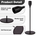 thumbnail image 3 of Aovky Candle Holder Set of 3, Matte Black Taper Candle Holders Decorative Candlestick Holders for Home Decor, Wedding, Dinning, Party, Anniversary, Fits 3/4 Inch Thick Candle, 3 of 6