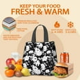 thumbnail image 5 of Pioneer Flower Floral Print Pattern Insulated Lunch Bag for Women & Adults,Large Portable Soft Cooler Lunch Bag,Thermal Food Storage Tote with Pearl Cotton,8.66L,8.75x5.75x9.5 Inch, 5 of 6