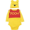 Disney Winnie The Pooh Baby Boys' Costume Bodysuit and Hat Set, Yellow (0-3 Months)