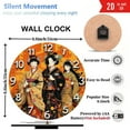 thumbnail image 3 of Japanese Geisha Kimono Wall Clock Decor 10-Inch Silent Wooden Wall Clock, Battery Operated (AA Batteries Not Included), Artistic Home Decor, 3 of 7