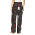 thumbnail image 3 of Naloa Cute Christmas Gnomes Print Women’s Ultra-Soft Comfy Pajama Lounge Pants with Pockets & Drawstring, 3 of 8