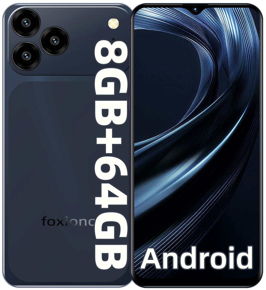 FOXIONO X28 Unlocked Smartphone,8GB+64GB,6.56