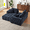 dark blue, variant on Lovableguy L-Shape Oversized Sectional Sofa,Chenille Modular Cloud Couch Sectional with Left Chaise Lounge,No Assembly,Upholstered Floor Sofa for Living Room Bedroom,Orange