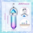 thumbnail image 2 of Colgante de cristal hexagonal Charm Hicarer, 200 unidades, 4 x 1 cm, 2 of 7