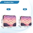 thumbnail image 4 of FORMRS 13-13.3 inch Laptop Sleeve Case Soft Carrying Quilted Computer Bag Cover, Pixel Floating Hearts, 4 of 7