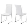 thumbnail image 3 of Monarch Specialties White Leather Look Dining Chair, 3 of 3