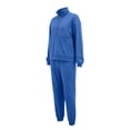 thumbnail image 4 of JOANKDMI Sweatsuits Women 2 piece Outfit Casual Zip Up Hoodie Sweatshirt and Long Jogger Pants Set Oversized Tracksuit Fall Lounge Activewear Streetwear, 4 of 8