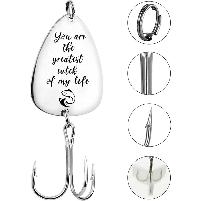 Personalized Fishing Lure Key Chain Gift Greatest Catch