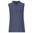 thumbnail image 4 of tarylea Women's Summer Tank Tops Sleeveless Stand Collar Shirts Quick Dry Solid Color Casual Golf Shirts, 4 of 6