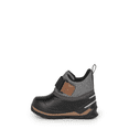 thumbnail image 3 of Acton Duckies Mid-Season Waterproof Kid's Boots, Grey and Brown - Hydrophobic Nylon, Reflective Inserts, 3 of 5