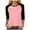 Z-Light Pink, variant on zaveiop 3/4 Sleeve Tops for Women Workout Jersey Shirts Baseball Style Raglan Tshirts Casual Color Block Tees Comfy Steetwear (Hot Pink, M)
