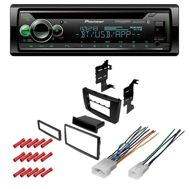 KIT5981 Pioneer Car Stereo with Bluetooth DEH-S6200BS for 2007-2011 Toyota Camry Single DIN ...