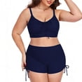 thumbnail image 4 of Tankini de moda para mujer, deportivo, de color liso, mono, traje de surf, conjuntos de bikini, traje de baño de dos piezas para mujer, trajes de baño tankini para mujer, traje de baño de 2 piezas par, 4 of 5