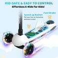 thumbnail image 5 of HOVERMAX K3S Kids Electric Scooter - 4 Heights Adjustable, 7 MPH Max Speed, LED Light-Up Wheels & Flash Deck, Foldable Kick Scooter for Boys & Girls Ages 3-9, 5 of 7