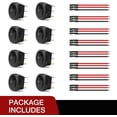 thumbnail image 6 of Nilight 8PCS 12V 24V 20A White LED Round Rocker Switch 3 Pin SPST ON Off Toggle with 16AWG Pre-Soldered Wires for Car Truck Boat Marine, 6 of 9