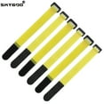 thumbnail image 1 of Cable Tie Fishing Rod Non-slip Firm Reverse Buckle Yellow Fishing Tackle Rod Holder Accessories Reusable Self Adhesive Ties 20x300mm 50 pieces, 1 of 5