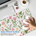 thumbnail image 4 of Long Mouse Pads for Desk,Pioneer Flower Floral Print Pattern Desk Mats on Top Of Desks, Desk Mouse Pad Extra Large with 3mm Non-Slip Base and Stitched Edge for Gaming,Office,Work,Home 35.4"x15.7", 4 of 6