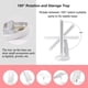 thumbnail image 4 of Lighted Makeup Mirror - with 10X 3X 2X Magnification, Tri-Fold Mirror with Lights, Touch Screen Switch, 180 Adjustable Stand, Dual Power Supply, Table, 4 of 5
