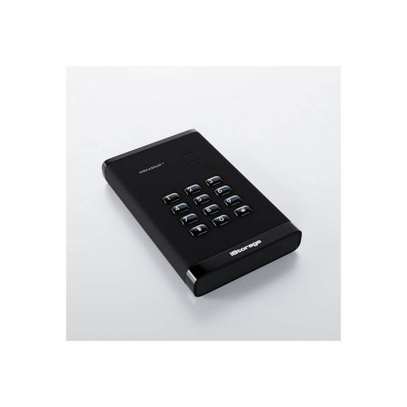 iStorage diskAshur3 1 TB Portable Hard Drive - 2.5" | Black | Incorporated Common Criteria EAL 5  | PIN protected | AES 256-bit Full Disk Hardware Encryption | Dust/Water Resistant | TAA Compliant ...
