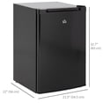 thumbnail image 2 of Congélateur Vertical de 3 Pi3 - Mini Congélateur Compact Noir pour Dortoir, VR, Bureau à Domicile - Température Réglable, Porte Réversible, Faible Bruit et Rangement Écoénergétique, 2 of 7