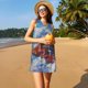thumbnail image 3 of Fotbe Cartoon Train Hot Air Balloon Vestido de Verano sin Mangas para Mujer – Vestido Midi Línea A, Estilo Camiseta Floral, Vestido Playero Casual y Fluido, 3 of 7