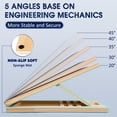 thumbnail image 3 of Tabla inclinada NORBASE portátil de madera para estirar pantorrillas, 3 of 5