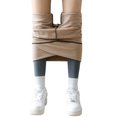 thumbnail image 1 of Gibobby Leggings Termicos Leggings mujer Otoño Invierno Cintura alta Cálido forro polar Pantalones gruesos Leggings opacos invierno（Azul， L), 1 of 5