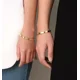 thumbnail image 5 of Pulsera de lujo Ryscom con cristales de zirconia dorado casual, 5 of 5