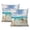 Plage Rustique Thème-Starfish-73, variante sur Décor Côtier Relaxant : Ensemble de 2 Housses de Coussin en Lin 16x16 Pouces Étoile de Mer & Corail - Parfait pour la Décoration Intérieure à Thème Plage.