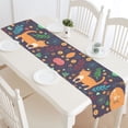 thumbnail image 1 of BSDHOME Chemin de Table en Coton et Lin Motif Sans Couture avec Chats Mignons 16x72 Pouces, 1 of 5